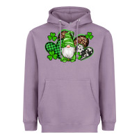 Lavender st patricks day gnome with western hearts Heavyweight Hoodie - Artiststas