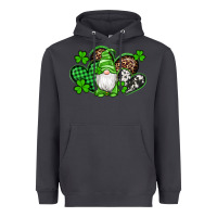 Smoke st patricks day gnome with western hearts Heavyweight Hoodie - Artiststas