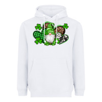 White st patricks day gnome with western hearts Heavyweight Hoodie - Artiststas