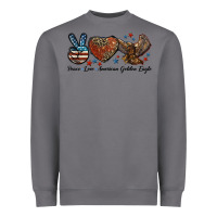 Storm Western Peace Love American Golden Eagle Heavyweight Sweatshirt - LillyAllenDesigns
