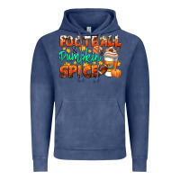 Vintage Denim football pumpkin spice Vintage Hoodie - CowGirlArtShop