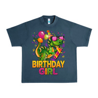 Midnight Navy 1st birthday girl t rex pink Urban Heavy Tee - CowGirlArtShop