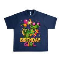 Navy 1st birthday girl t rex pink Urban Heavy Tee - CowGirlArtShop