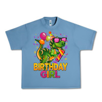 Pebble Blue 1st birthday girl t rex pink Urban Heavy Tee - CowGirlArtShop