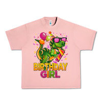 Salmon 1st birthday girl t rex pink Urban Heavy Tee - CowGirlArtShop