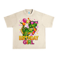 Sandshell 1st birthday girl t rex pink Urban Heavy Tee - CowGirlArtShop