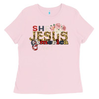 Bubblegum Pink She Jesus America Too Ladies Tee - Bettercallsaul