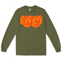 Army Green halloween pumpkin cookies t shirt Long Sleeve Tee - minhPixels