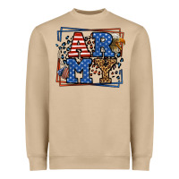 Mushroom Army Veteran leopard frame 4th of July Heavyweight Sweatshirt - LillyAllenDesigns