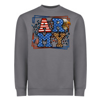 Storm Army Veteran leopard frame 4th of July Heavyweight Sweatshirt - LillyAllenDesigns