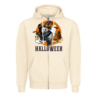 Sandshell hallowen panda Zipper Hoodie - LillyAllenDesigns