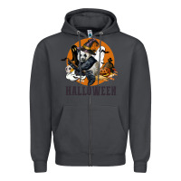 Smoke hallowen panda Zipper Hoodie - LillyAllenDesigns