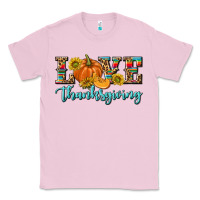 Bubblegum Pink Love Thanksgiving Classic Tee - texasbilliewilder
