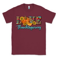 Burgundy Love Thanksgiving Classic Tee - texasbilliewilder
