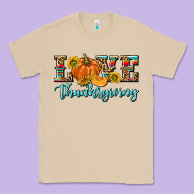Love Thanksgiving Classic Tee Designed By Texasbilliewilder