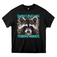 Black sweet but will throw hands Heavy Core Tee - Artiststas