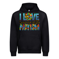 Black ı love someone with autism Urban Hoodie - AdoDesignShop