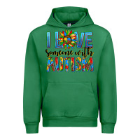 Emerald ı love someone with autism Urban Hoodie - AdoDesignShop