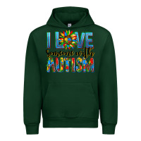 Forest Green ı love someone with autism Urban Hoodie - AdoDesignShop