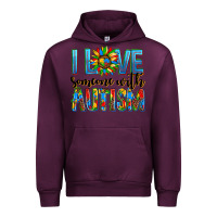 Mauve Wine ı love someone with autism Urban Hoodie - AdoDesignShop