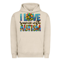 Pigment French Oak ı love someone with autism Urban Hoodie - AdoDesignShop