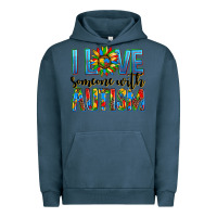 Pigment Midnight Navy ı love someone with autism Urban Hoodie - AdoDesignShop