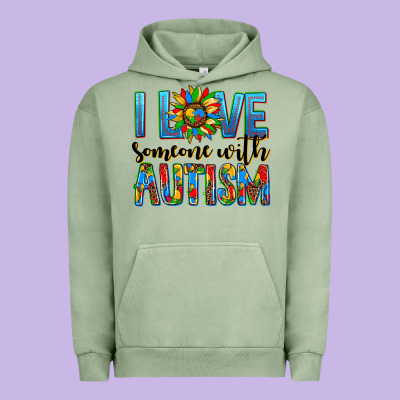 ı Love Someone With Autism Urban Hoodie Designed By Adodesignshop