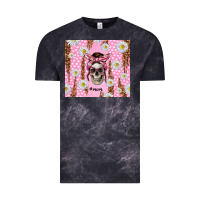 Cloud Black skull mom pink glitter with daisy Vintage Tee - TumblerDesignByShophia