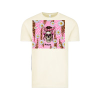 Vintage Arctic skull mom pink glitter with daisy Vintage Tee - TumblerDesignByShophia