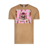 Vintage Camel skull mom pink glitter with daisy Vintage Tee - TumblerDesignByShophia