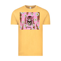 Vintage Mustard skull mom pink glitter with daisy Vintage Tee - TumblerDesignByShophia