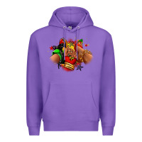 Purple Juneteenth sneaker and heel afro woman Premium Hoodie - RanaPortraitStore