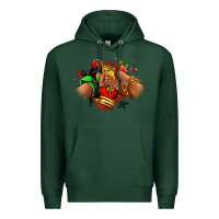 Sports Green Juneteenth sneaker and heel afro woman Premium Hoodie - RanaPortraitStore