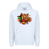 White Juneteenth sneaker and heel afro woman Premium Hoodie - RanaPortraitStore