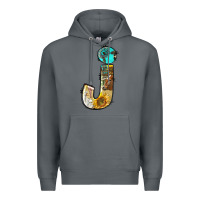 Rock farm life alphabet lowercase letters j Premium Hoodie - BundleAndBundleShop
