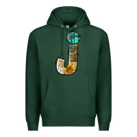 Sports Green farm life alphabet lowercase letters j Premium Hoodie - BundleAndBundleShop