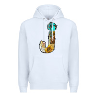 White farm life alphabet lowercase letters j Premium Hoodie - BundleAndBundleShop
