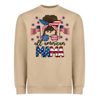Mushroom All American Mama Messy Buny Heavyweight Sweatshirt - CowhideDigitalArt
