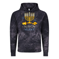 Cloud Black this is how we jew it funny jewish ugly hanukkah christmas Vintage Hoodie - minhPixels