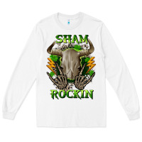 White Sham rockin St. Patrick's Day Long Sleeve Tee - CowGirlArtShop