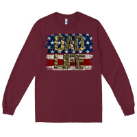 Burgundy Dad Life Long Sleeve Tee - Jasminsmagicworld