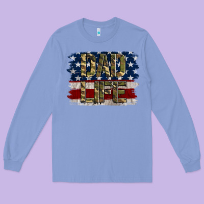 Dad Life Long Sleeve Tee Designed By Jasminsmagicworld