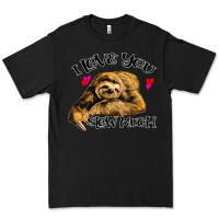 Black Valentine Sloth, I Love You Slow Much Premium Tee - Bettercallsaul