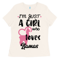 Bone Just A Girl Who Loves Llamas I Love Llamas Ladies Tee - Bettercallsaul