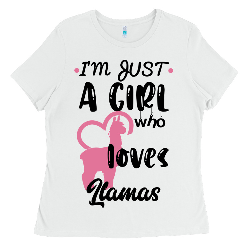 Just A Girl Who Loves Llamas I Love Llamas Ladies Tee by Bettercallsaul | Teevron