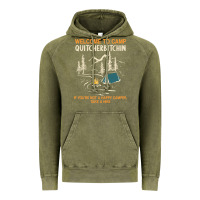 Vintage Olive welcome to camp quitcherbitchin camping camp quitcherbitchin Vintage Hoodie - minhPixels