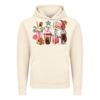 Vintage Artic pink santa christmas santa coffe cups Vintage Hoodie - CowGirlArtShop