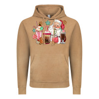 Vintage Camel pink santa christmas santa coffe cups Vintage Hoodie - CowGirlArtShop