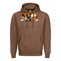 Chestnut Hallowen Panda Zipper Hoodie - LillyAllenDesigns