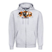 Heather Grey Hallowen Panda Zipper Hoodie - LillyAllenDesigns